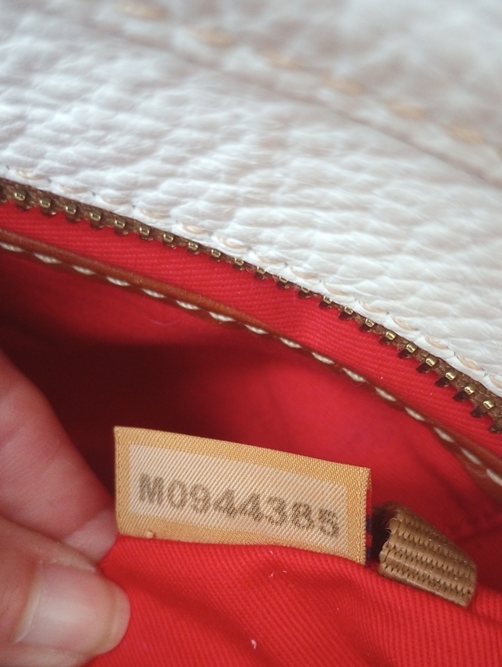 Dooney & Bourke Lexington White & Brown Shoulder Bag - Picture 7 of 14